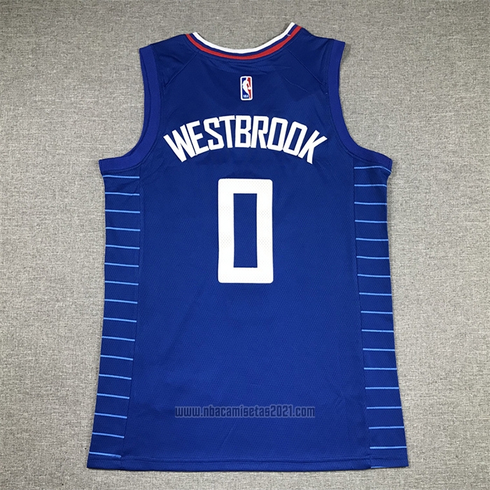 Camiseta Los Angeles Clippers Russell Westbrook #0 Icon 2022-23 Azul